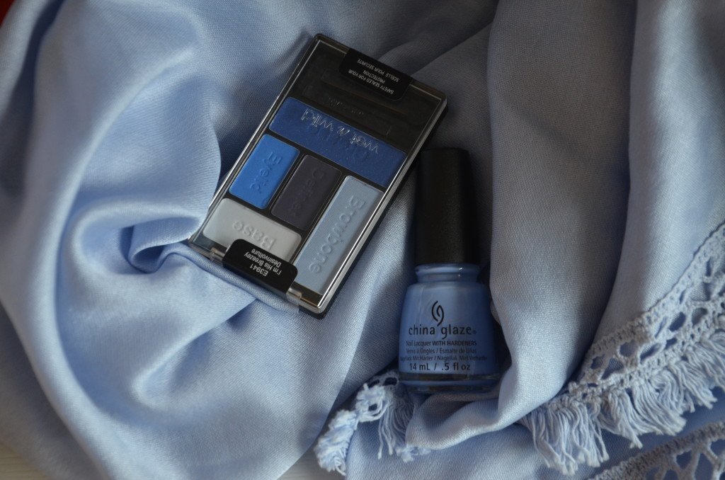 Placid Blue Nail Polish & Eye shadow palette 